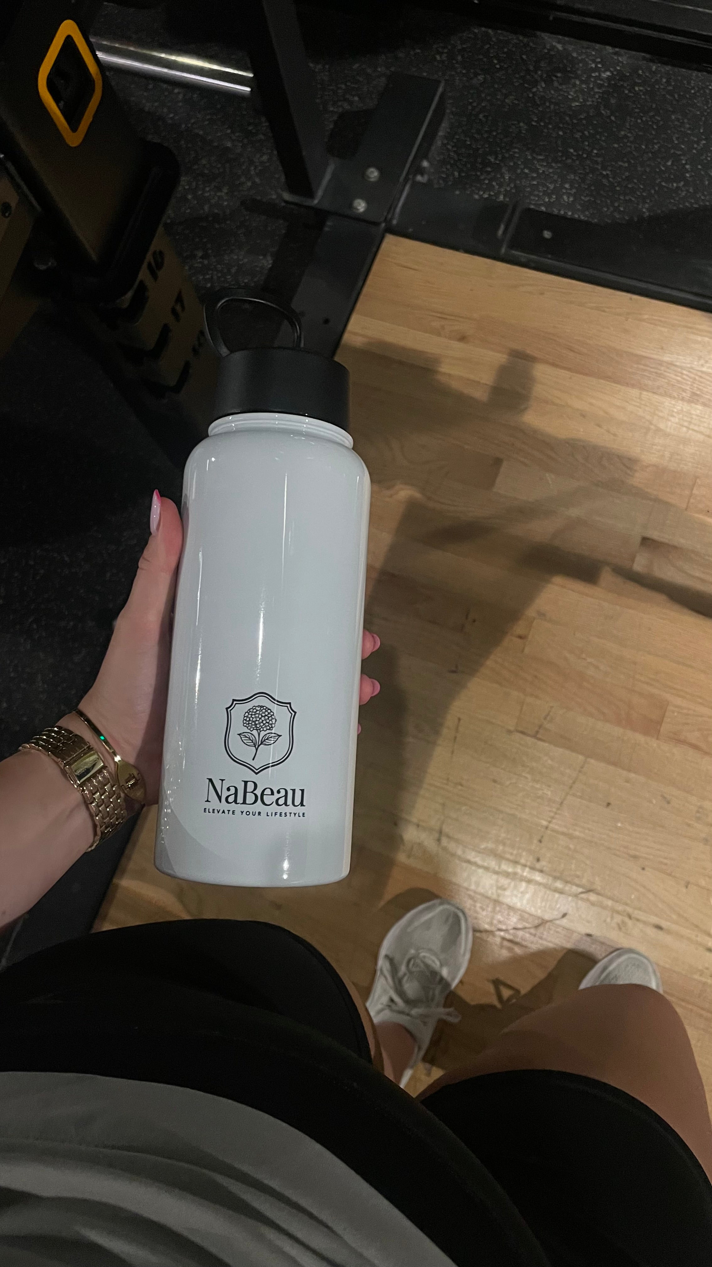 Waterfles met Rietje