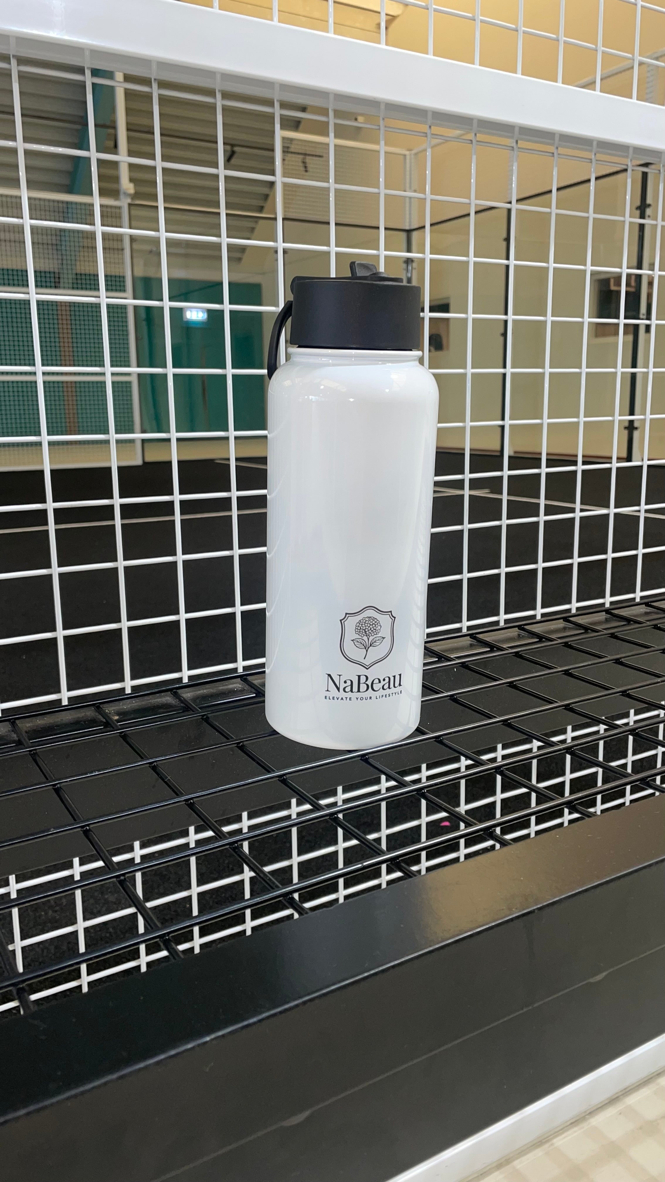 Waterfles met Rietje