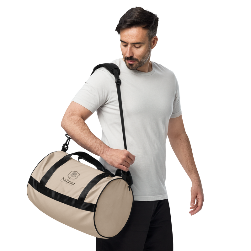 Beige sporttas van NaBeau voor sport en dagelijks gebruik