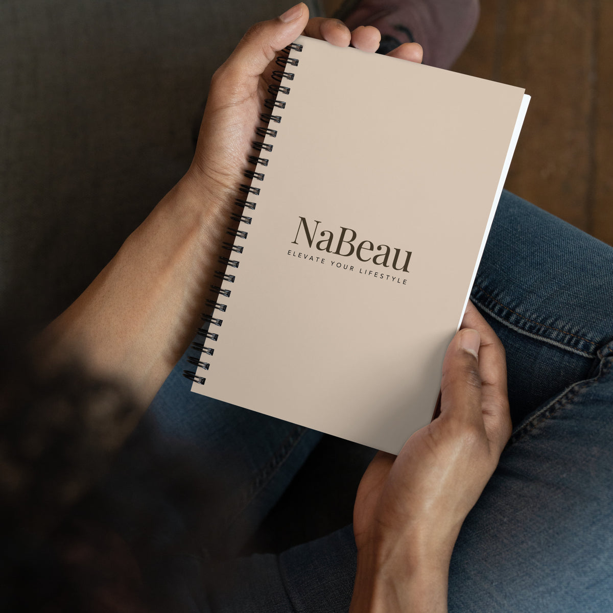NaBeau spiraalnotitieboek in beige