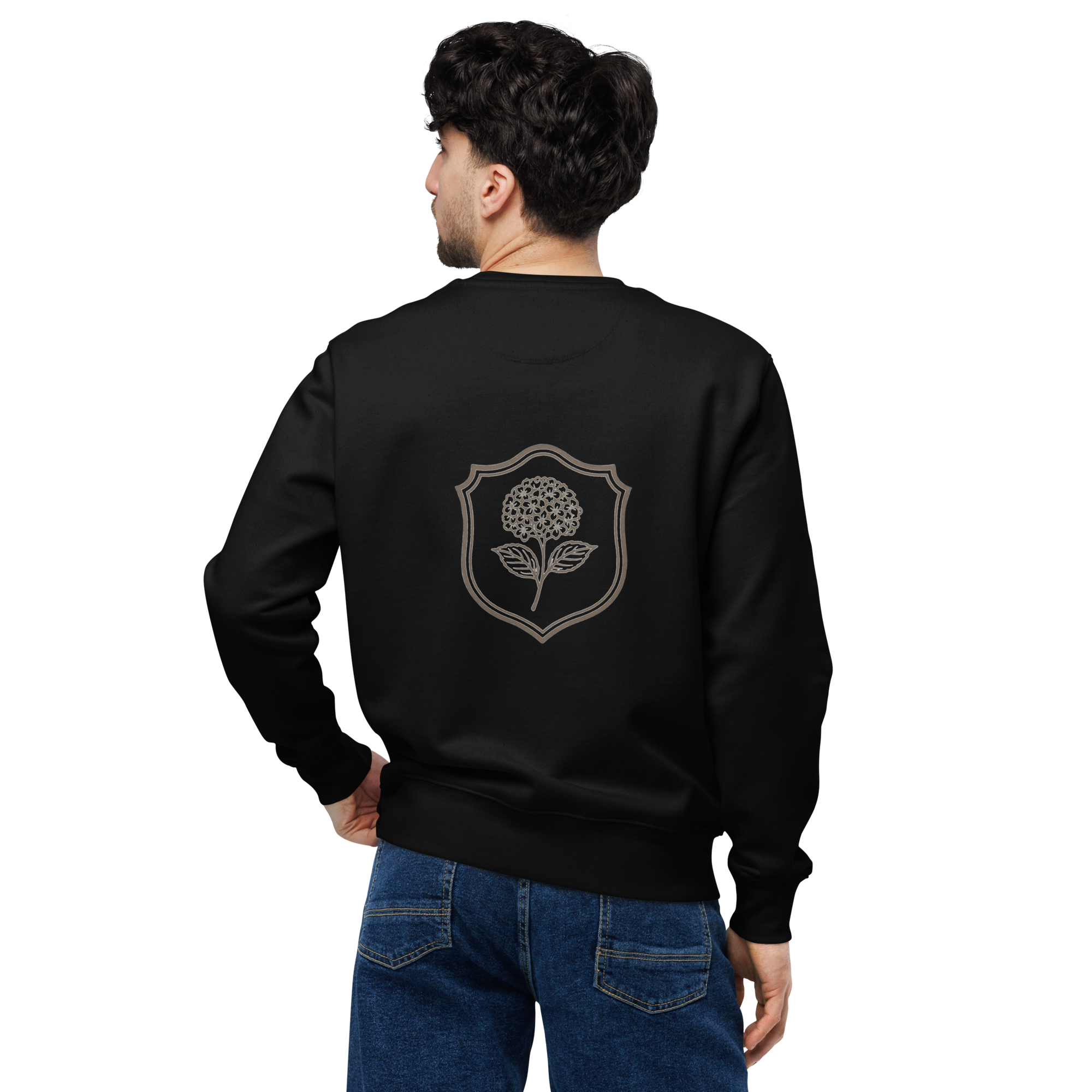 Zwarte unisex sweater van NaBeau